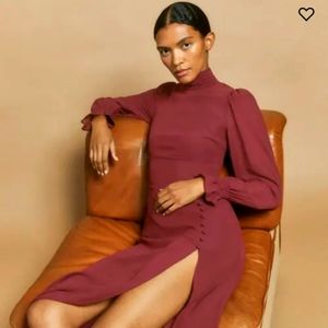 Reformation Stevi Plum Dress
